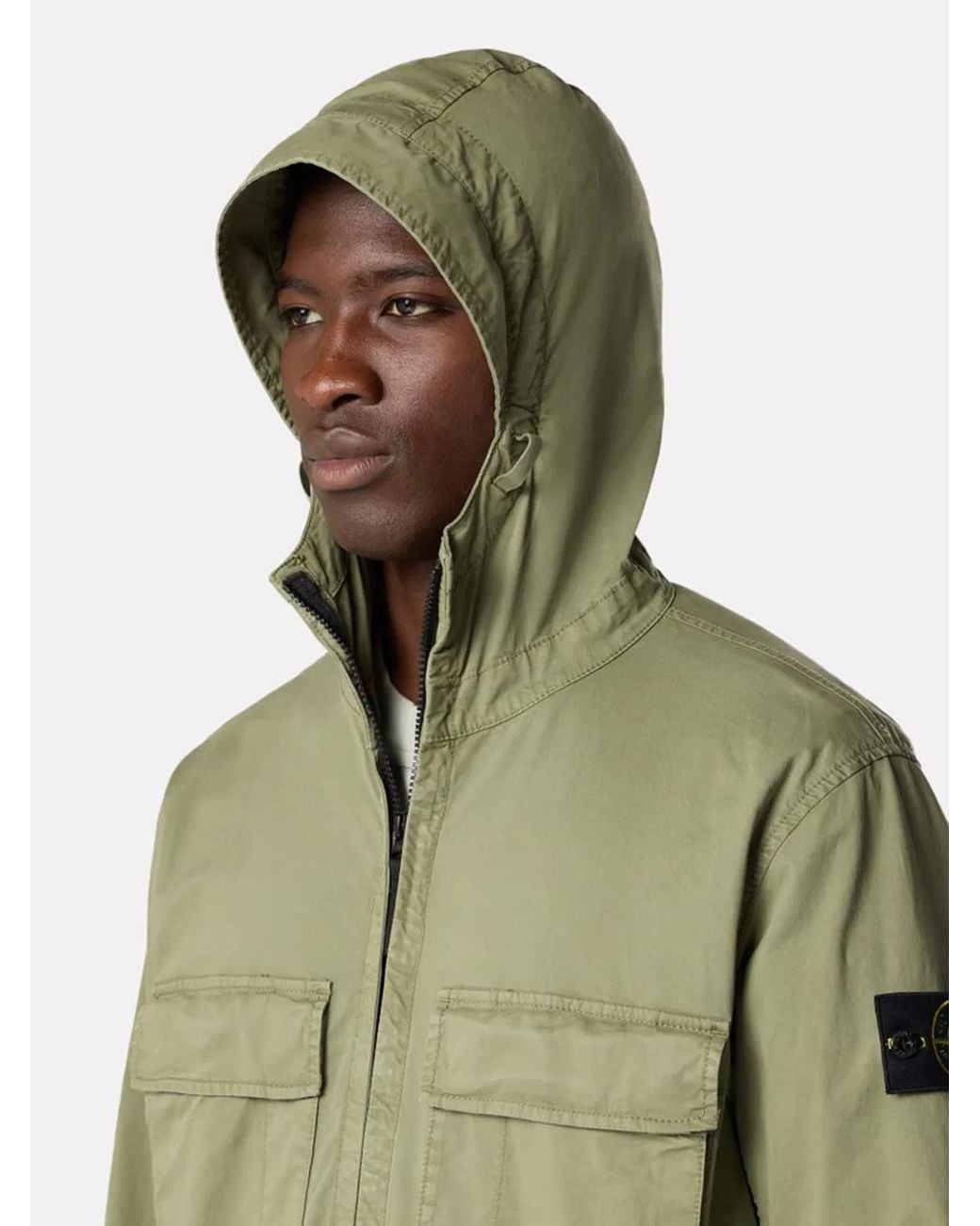 Stone Island Green 4100077 Stretch Organic Cotton Twill for men