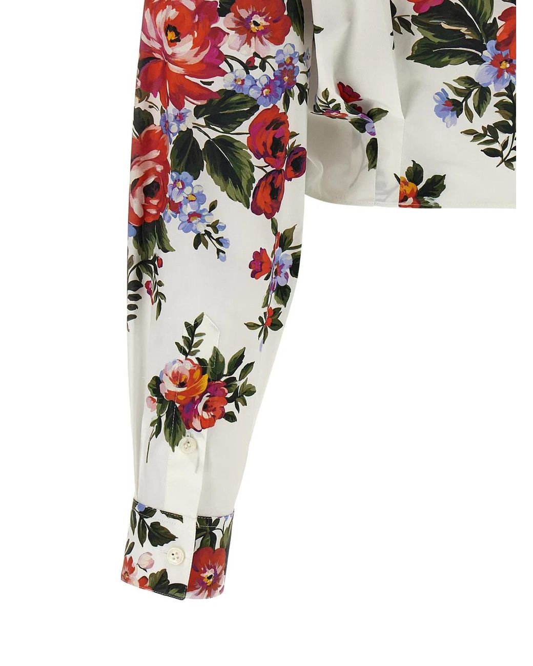 Dolce & Gabbana White Dolce & Gabbana 'Mazzo Di Fiori' Shirt