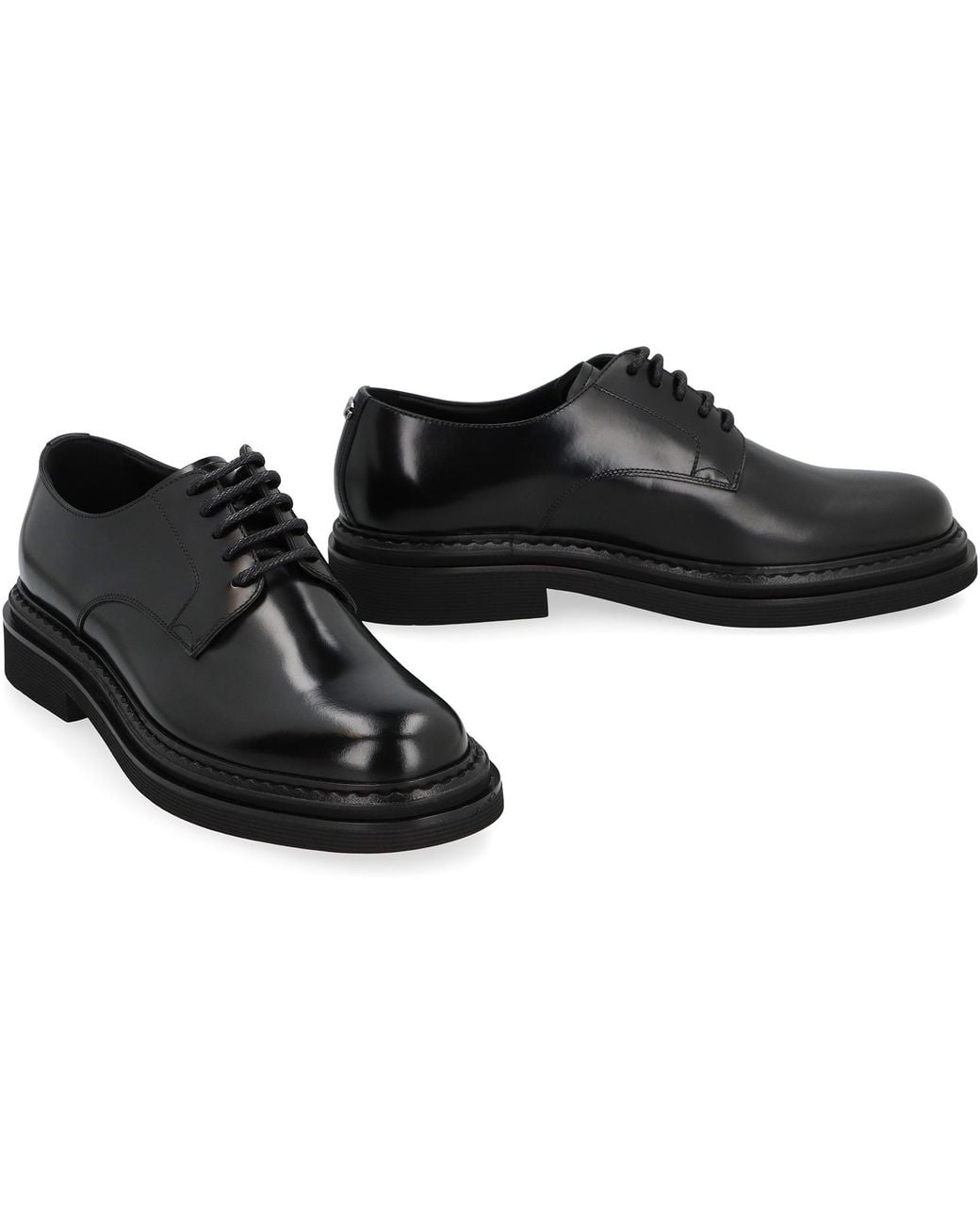 Dolce & Gabbana Black Dolce & Gabbana Calfskin Derby for men