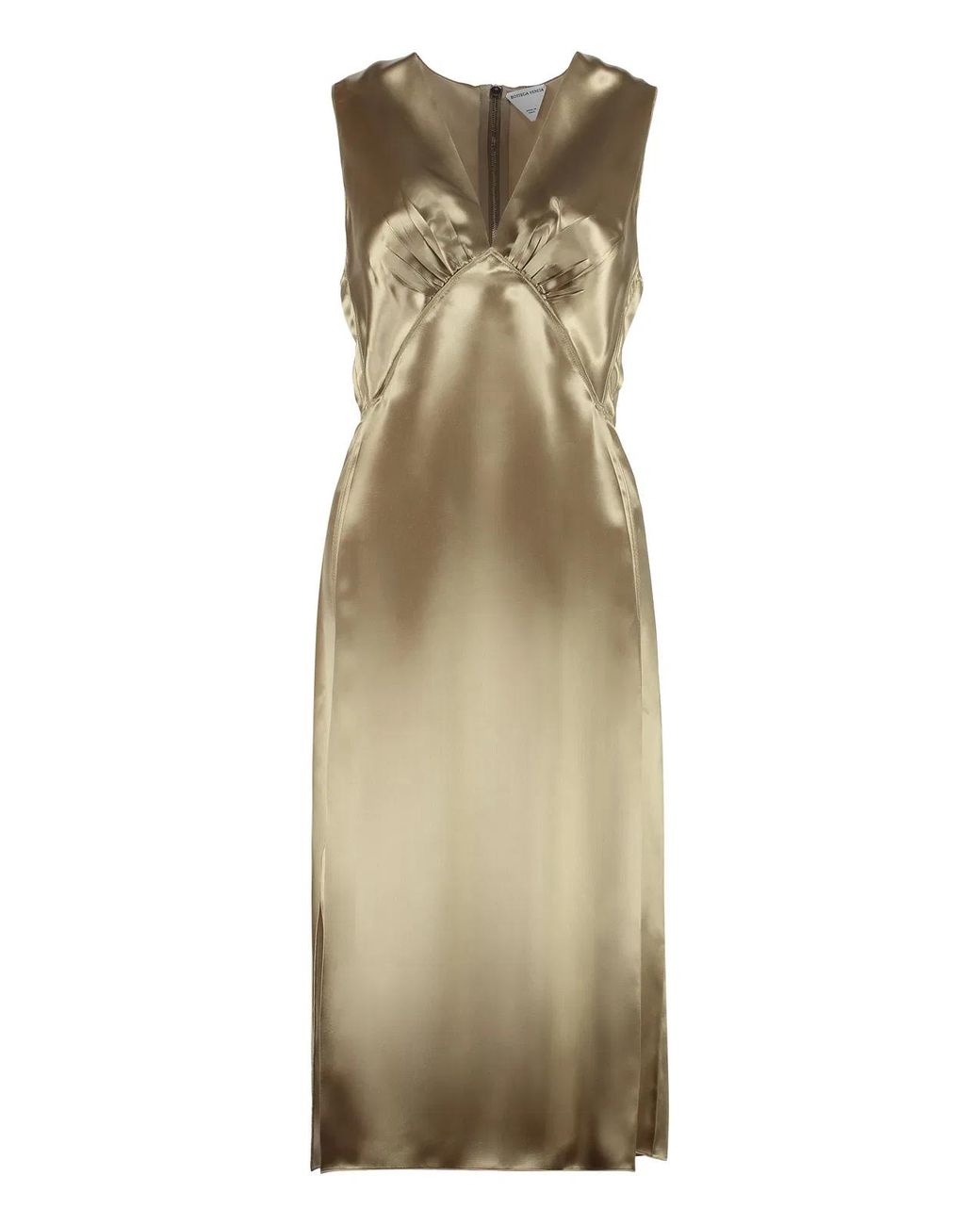 Bottega Veneta Natural Satin Dress For