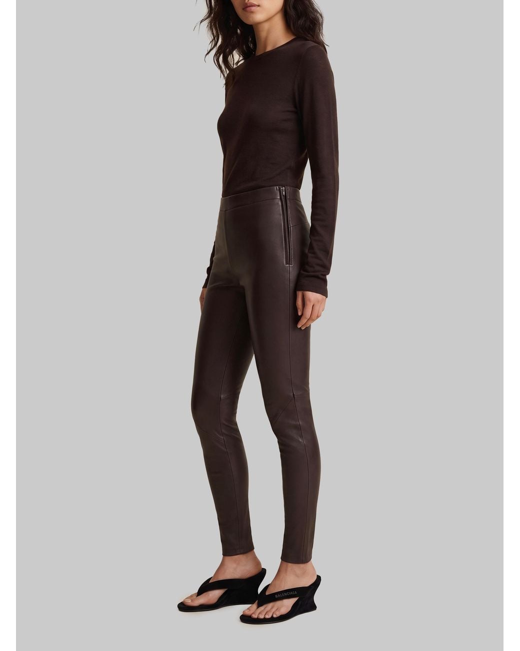 Arma Brown Roche Coffee Bean Leggings