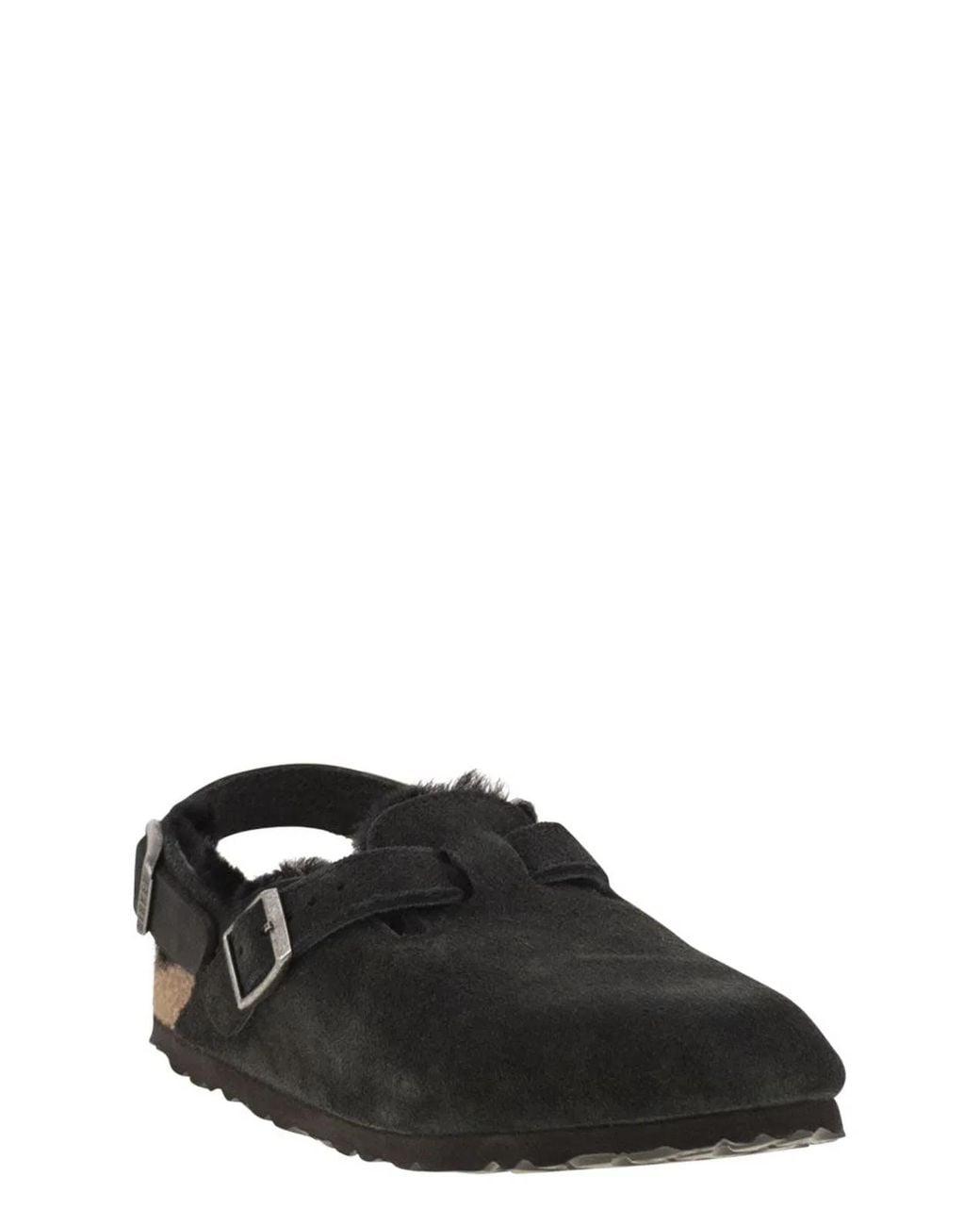 Birkenstock Black Tokio Shearling