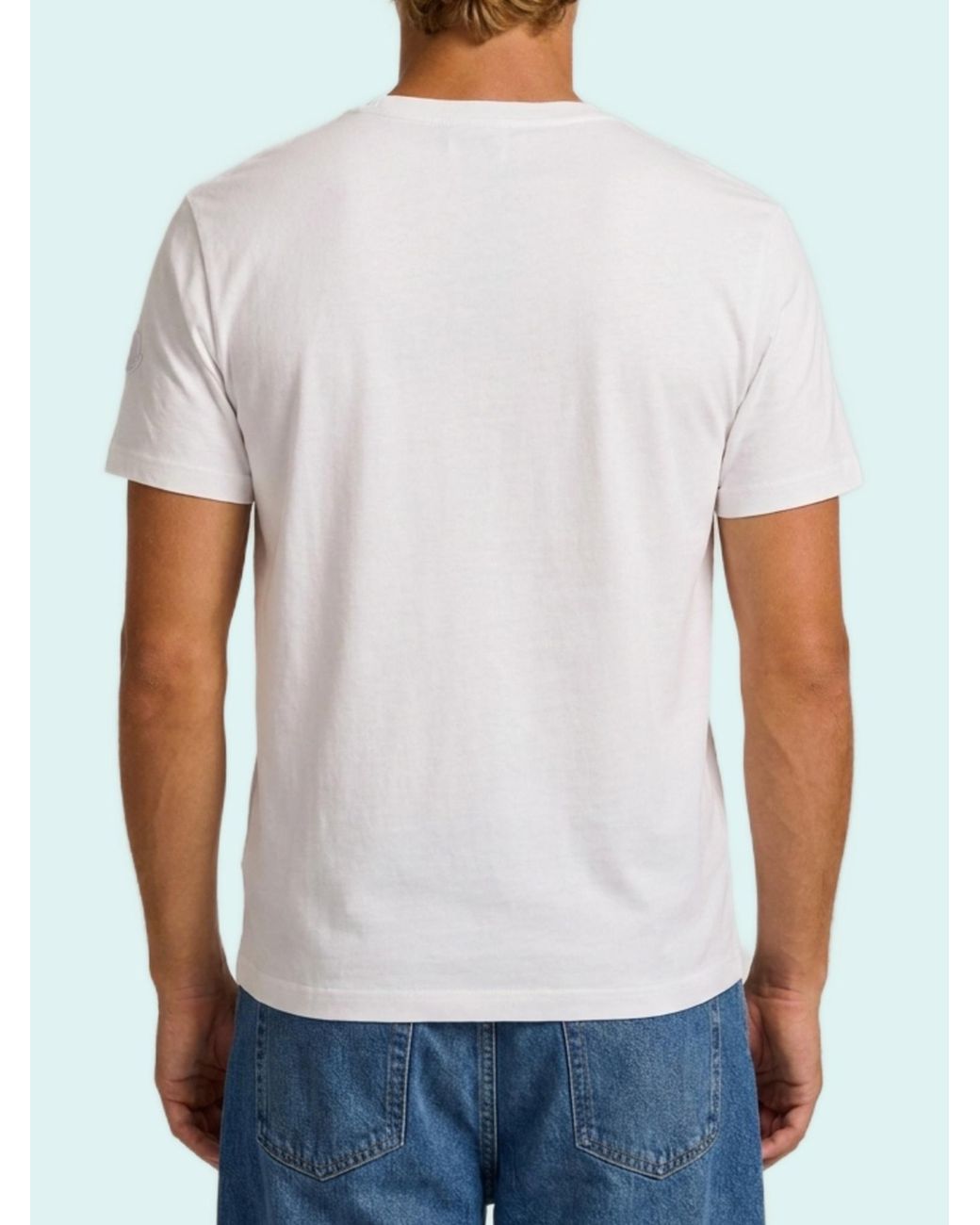 Moncler White Mon Duck Printed T-Shirt for men