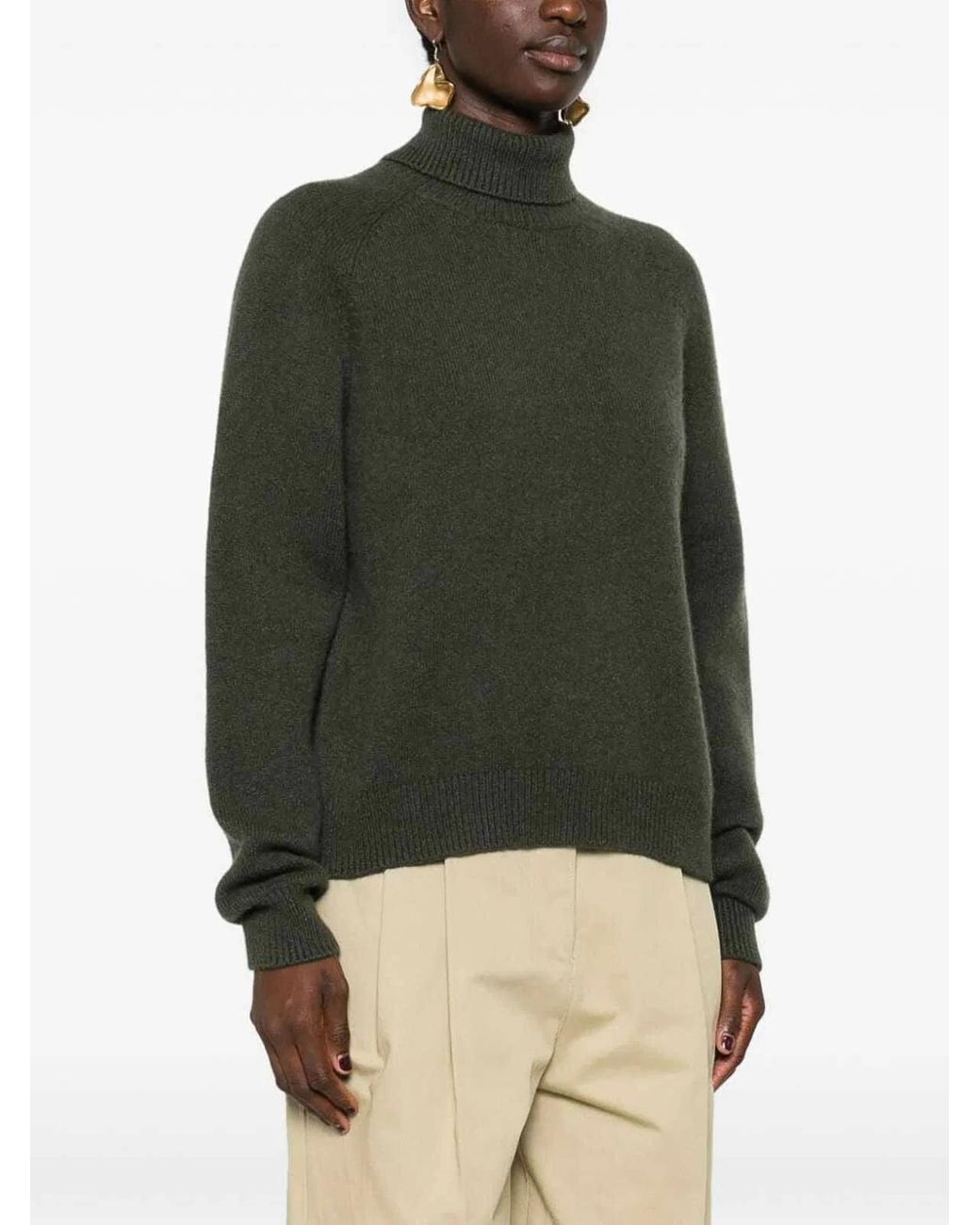 Fendi Green Dark Cashmere Sweater