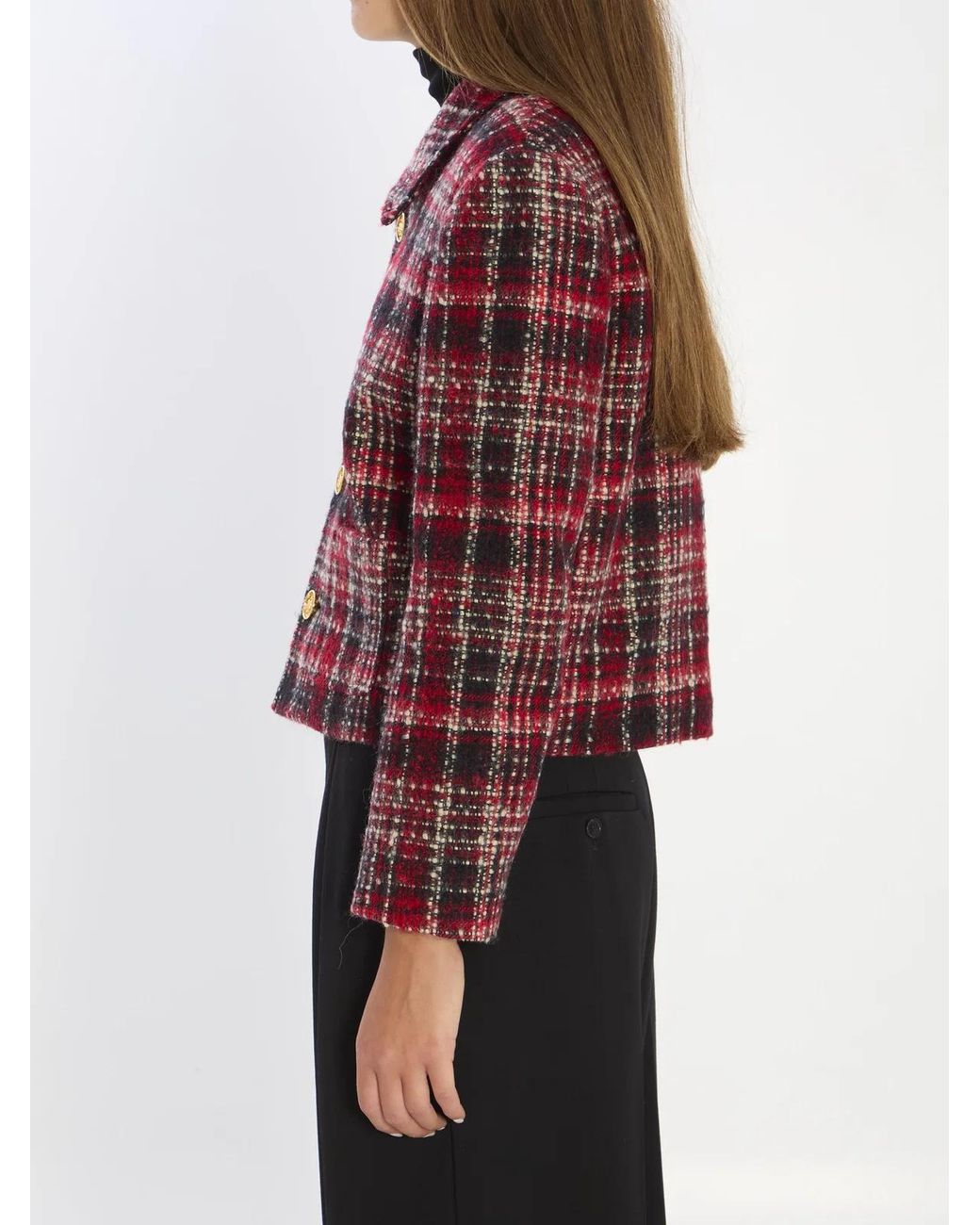 Céline Red Charlotte Wool Jacket
