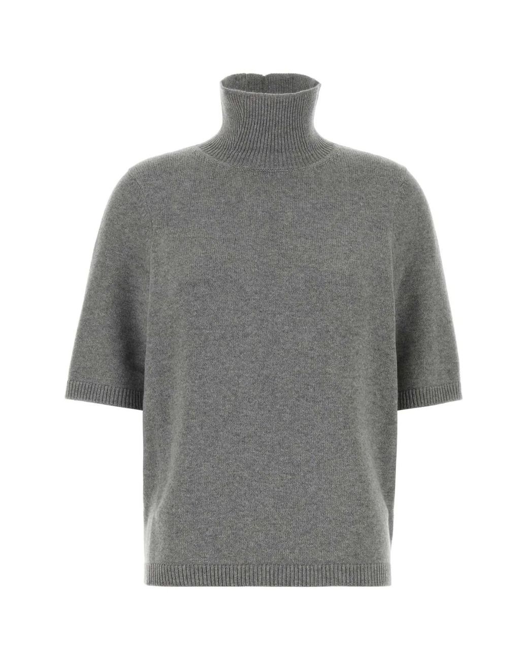 Alaïa Gray Alaia Stretch Cashmere Blend Sweater