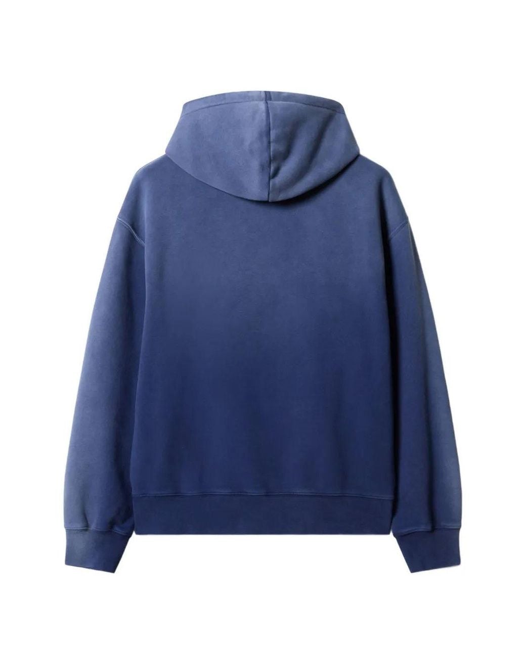 Maison Kitsuné Blue Faded Double Fox Head Comfort Hoodie for men