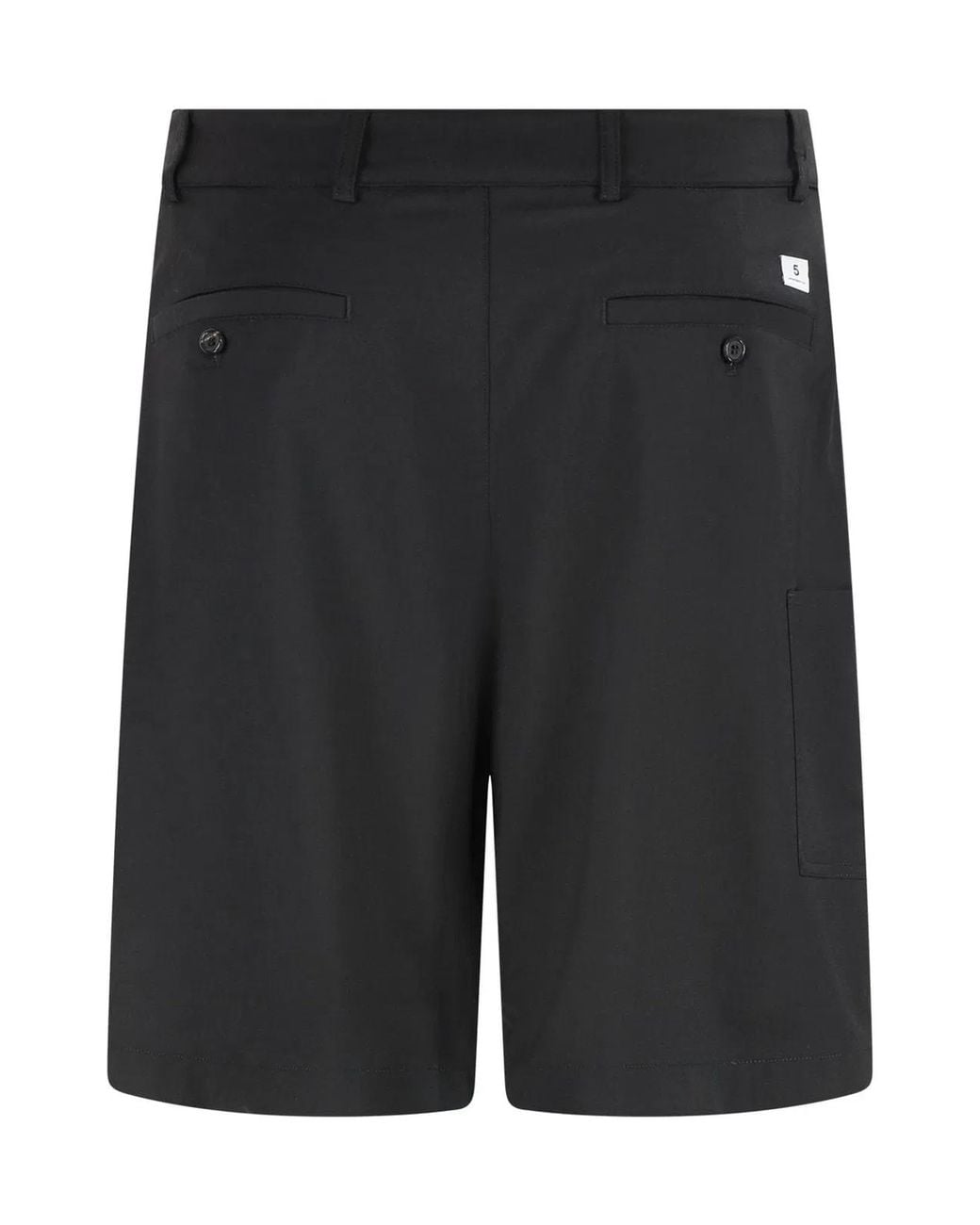 Department 5 Black Techno Fabric Bermuda-Shorts for men