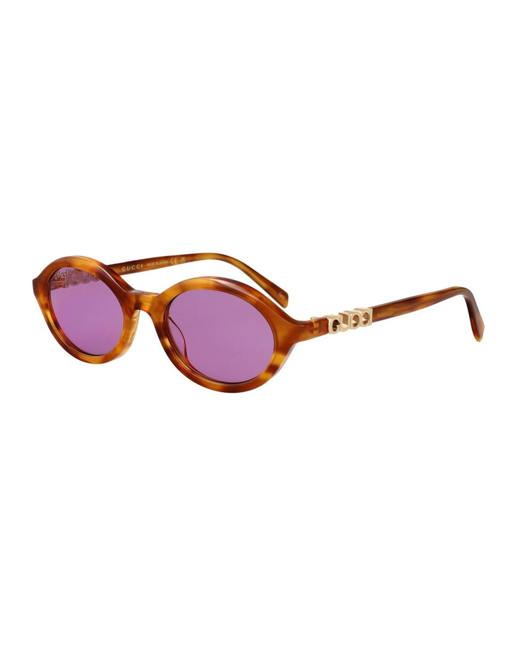Gucci Red Havana-Havana- Acetate Sunglasses