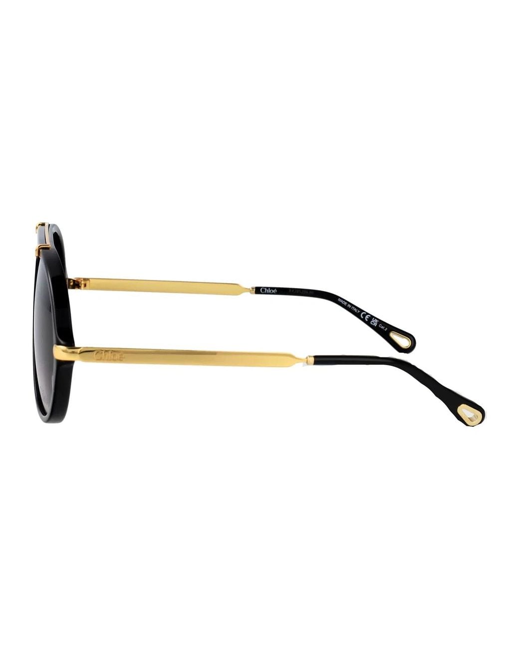 Chloé Black Acetate Sunglasses