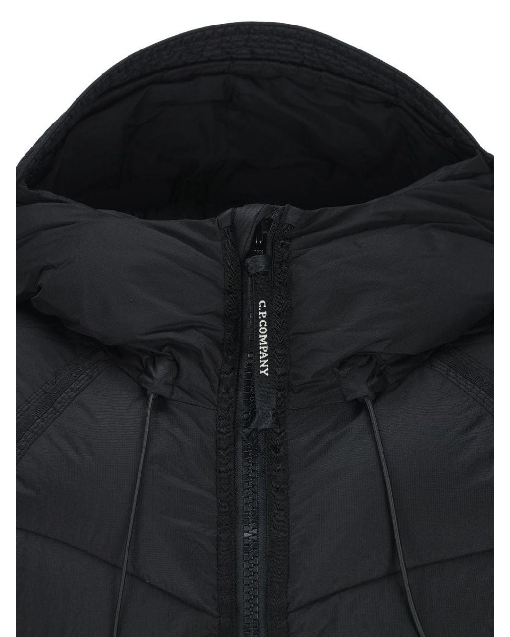 C P Company Black C.P.Company Short Down Jacket for men