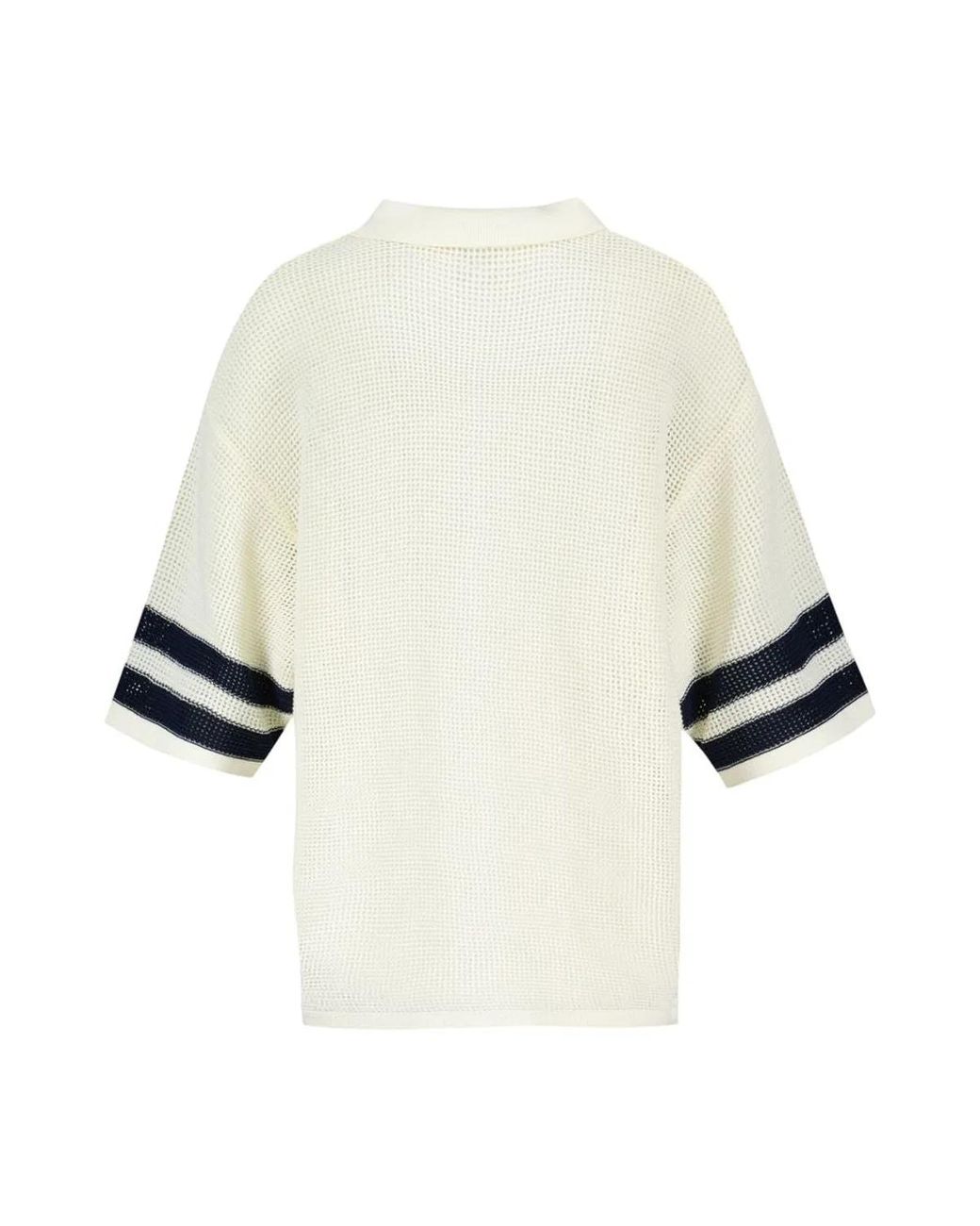 KENZO Natural Crochet Polo for men