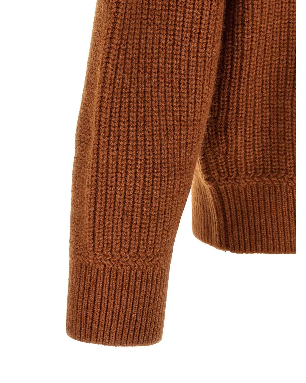 Isabel Marant Brown Ribbed 'Mael' Cardigan for men