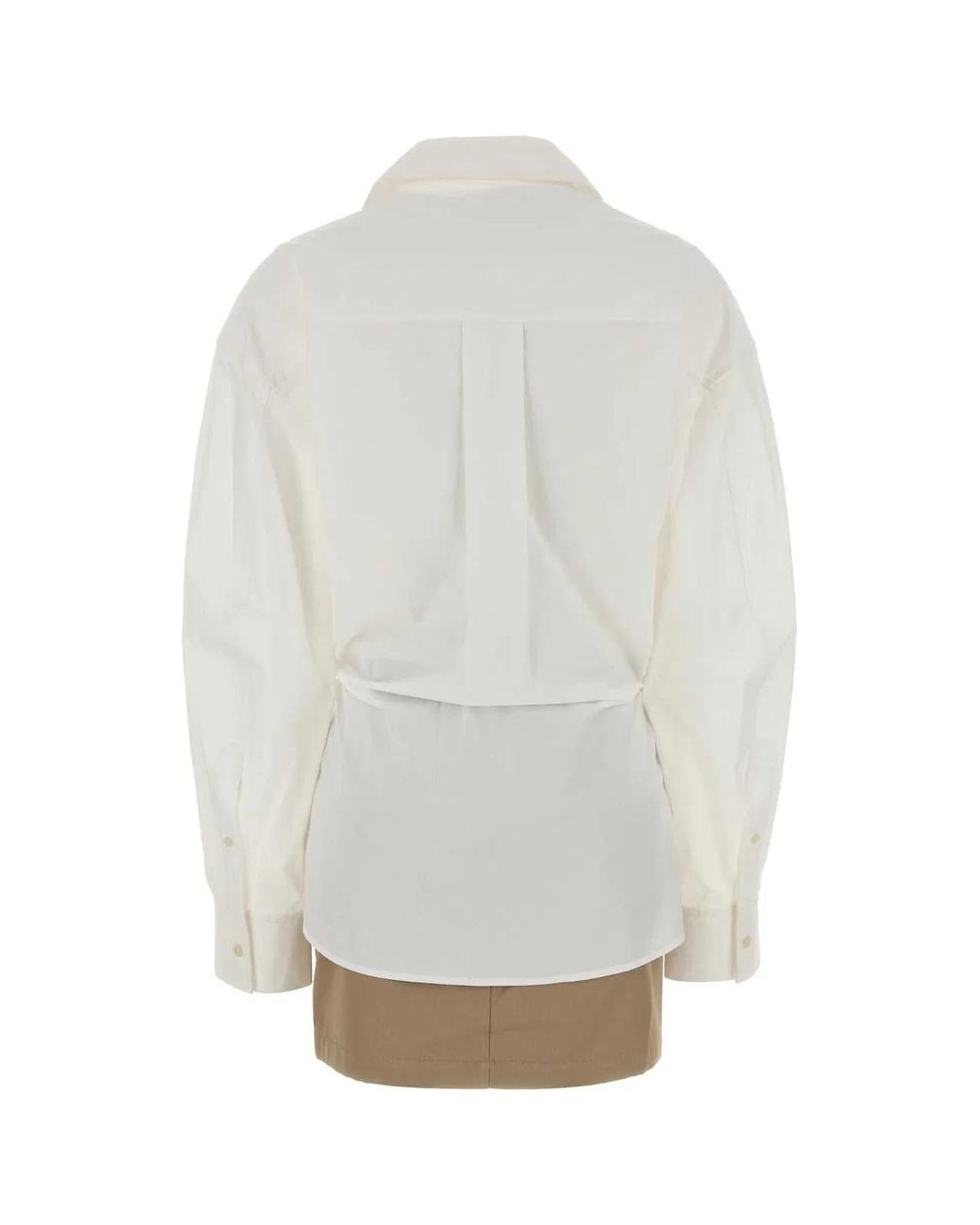 Alexander Wang White Poplin Mini Dress
