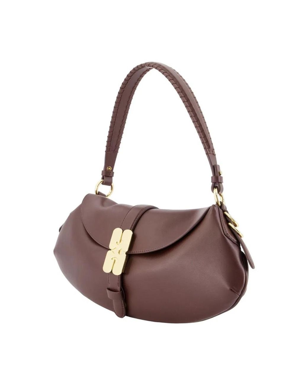 Ganni Brown Shoulder Bags