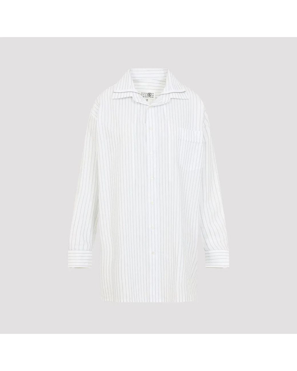 MM6 by Maison Margiela White Cotton Shirt