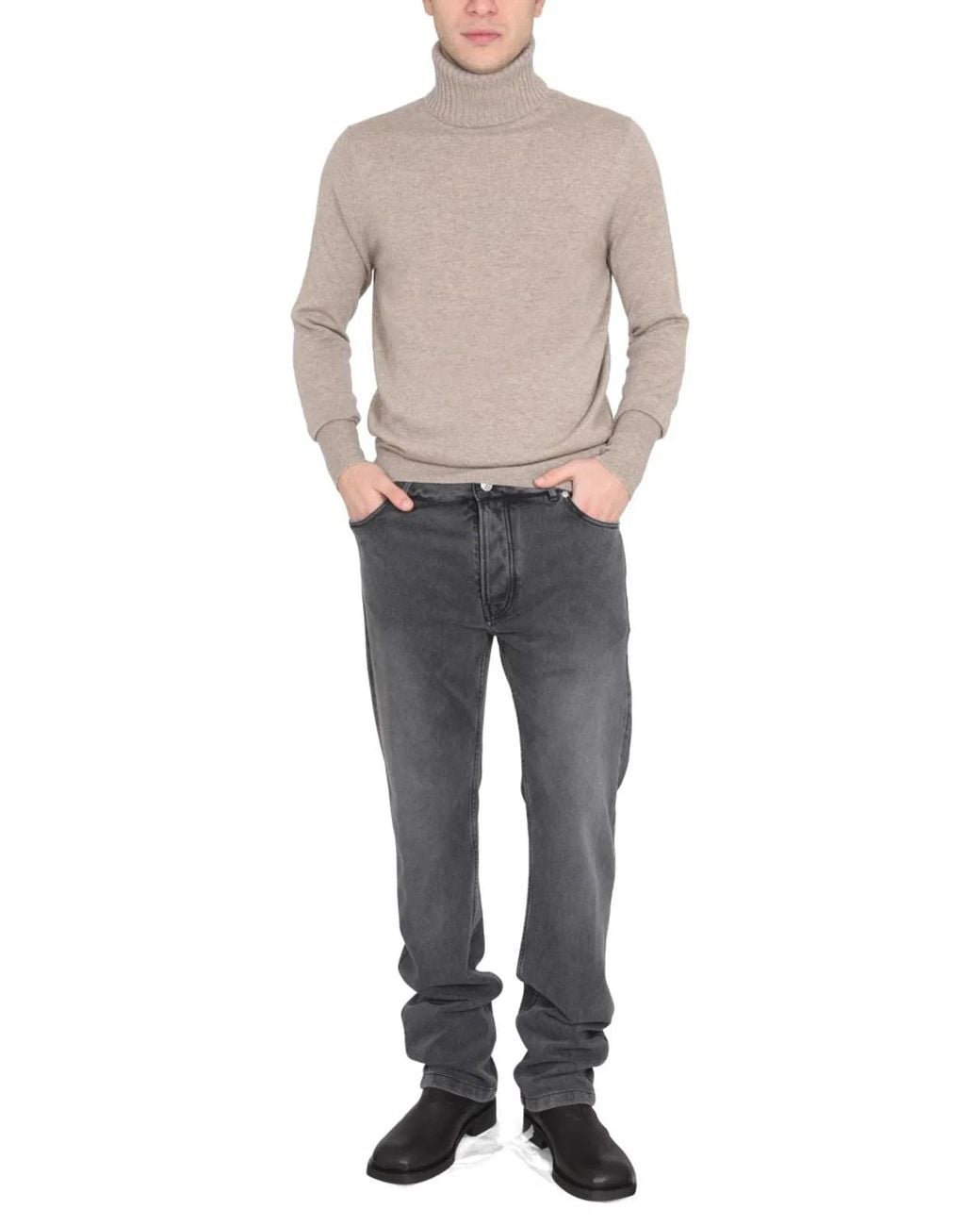 Ballantyne Gray Turtleneck Shirt for men
