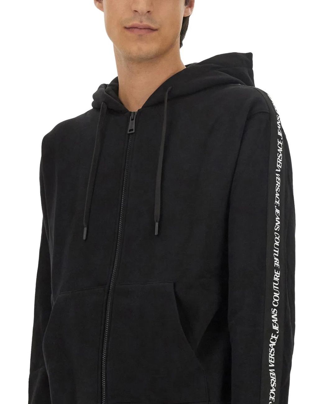 Versace Jeans Couture Black Hoodie for men