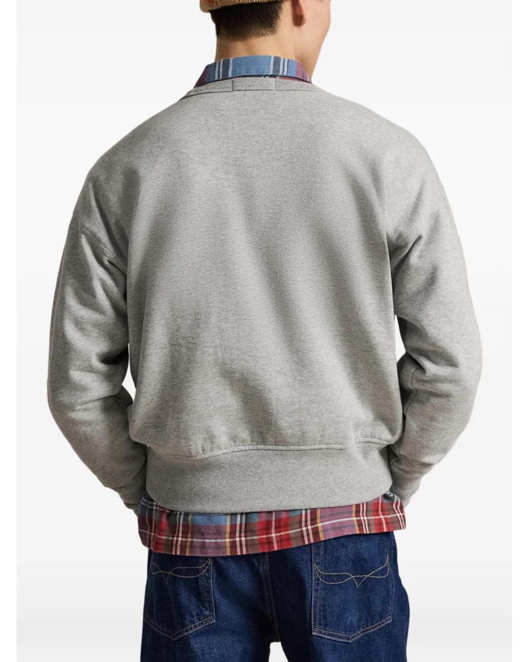 Polo Ralph Lauren Gray Vintage-Fit Polo Bear Sweatshirt for men