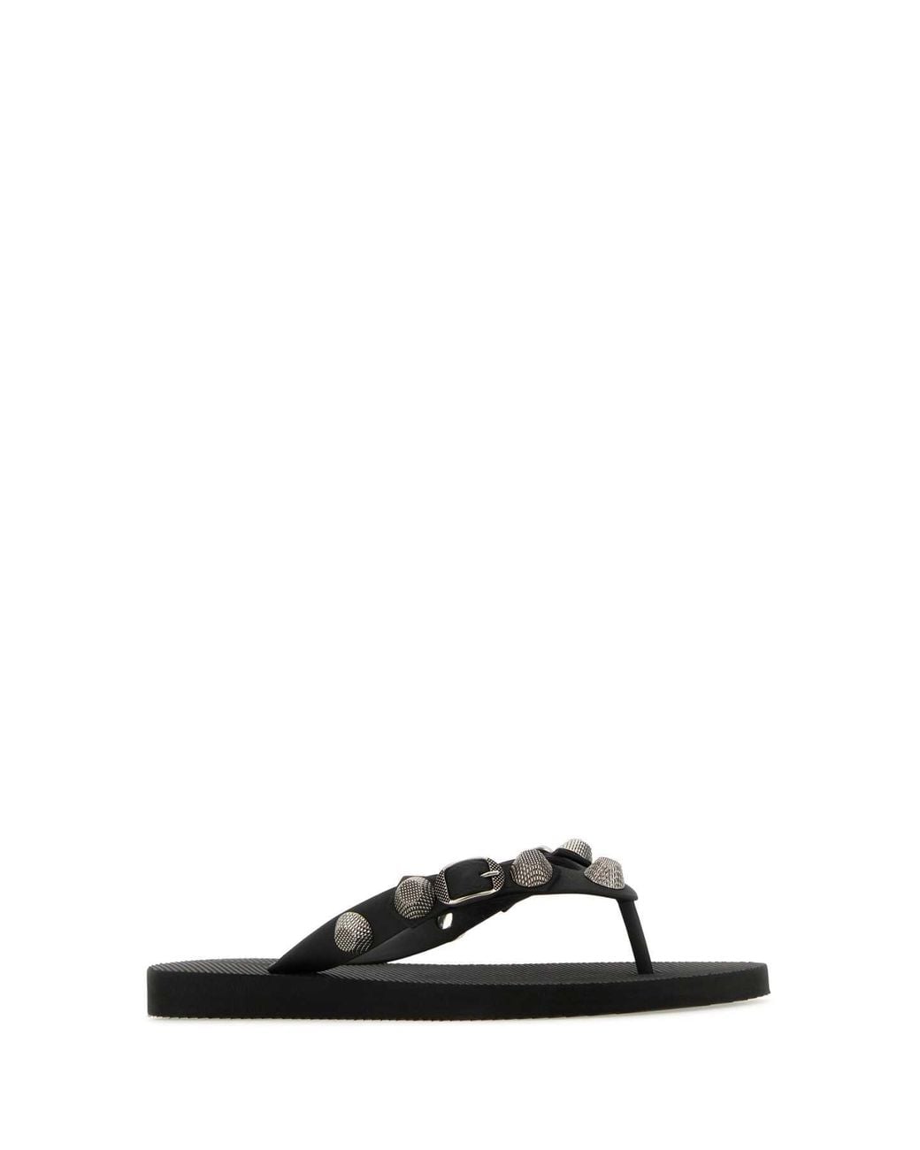 Balenciaga Black Cagole Thong