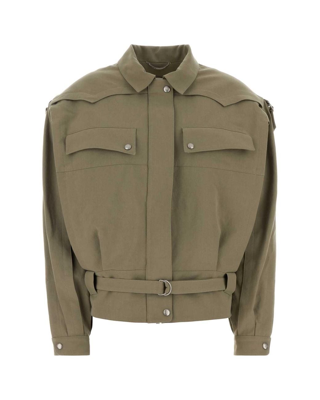 Magda Butrym Green Pf26 Jacket 10 Khaki