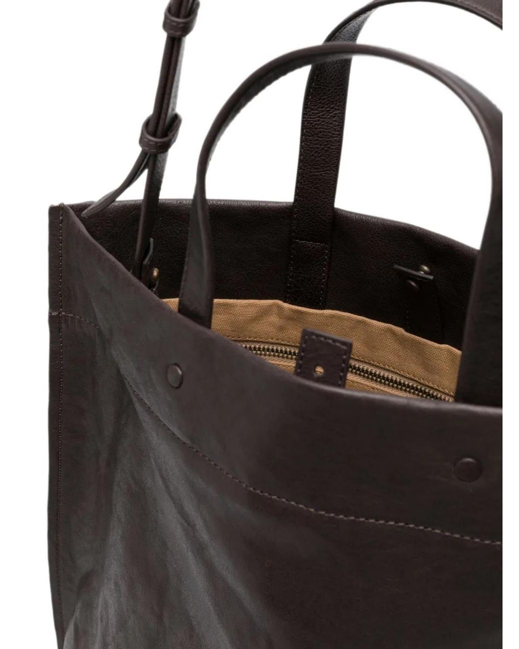 Lihann George Black Jani Leather Tote Bag