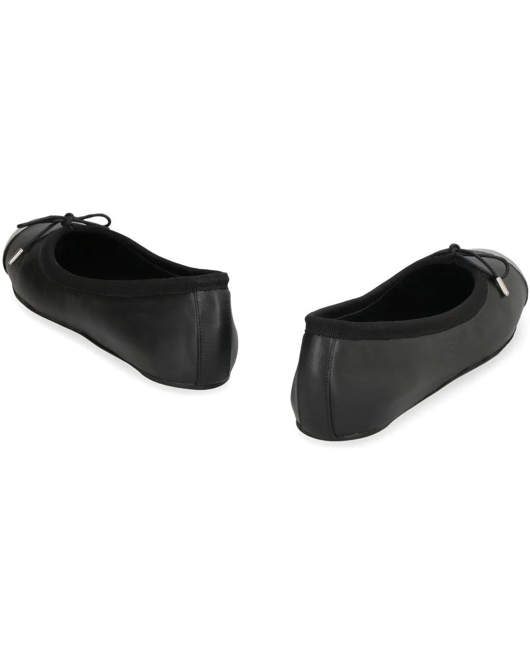 McQueen Black Punk Ballet Flats