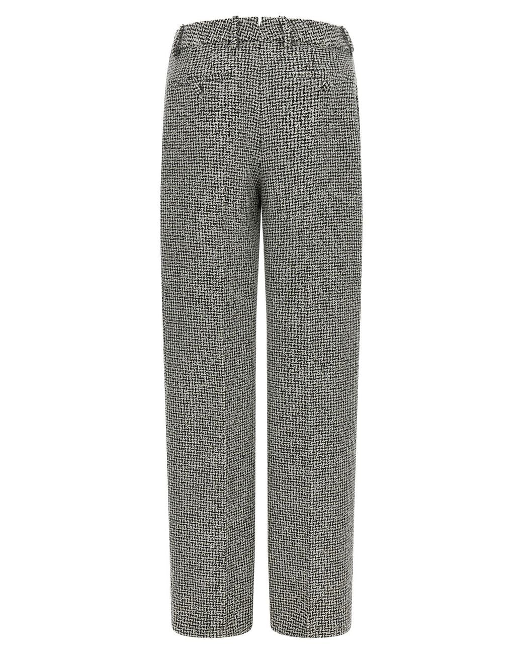 Tom Ford Gray Houndstooth Pattern Pants
