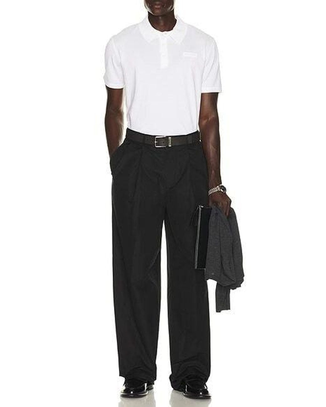 Givenchy White Regular Fit Ss Polo for men
