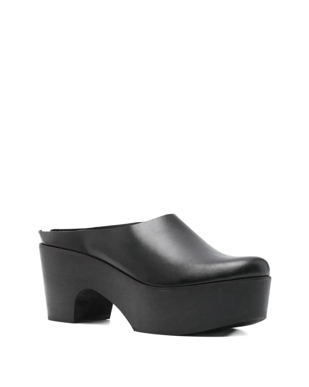 Daniela Gregis Black "Clog" High Sabot Mule