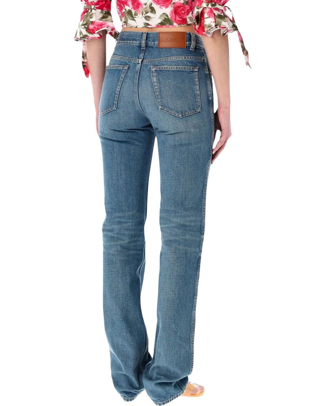 Chloé Blue Straight Denim Jeans