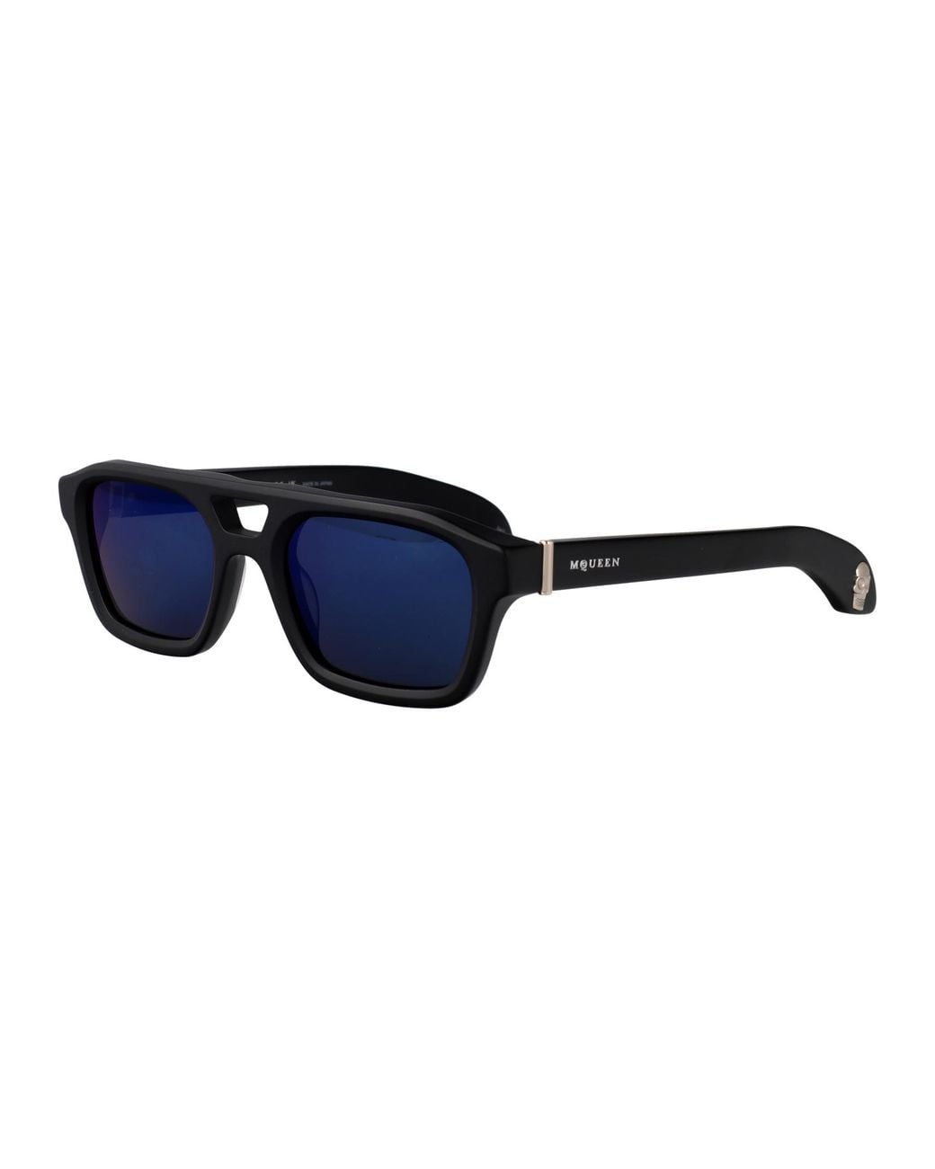 McQueen Blue Recycled Acetate Sunglasses