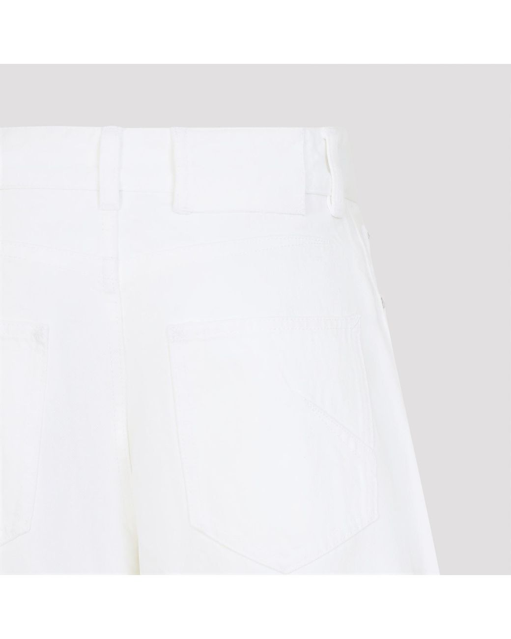 Alaïa Gray Alaia Blanc Rodeo Light Denim Trousers