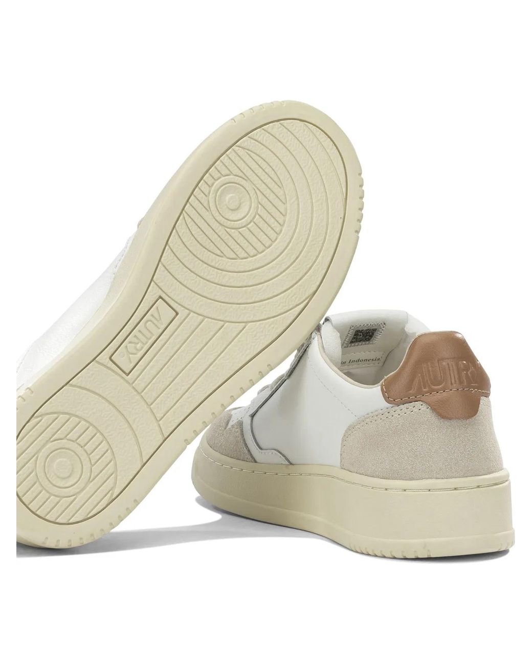 Autry White "Medalist Low" Low-Top Sneakers