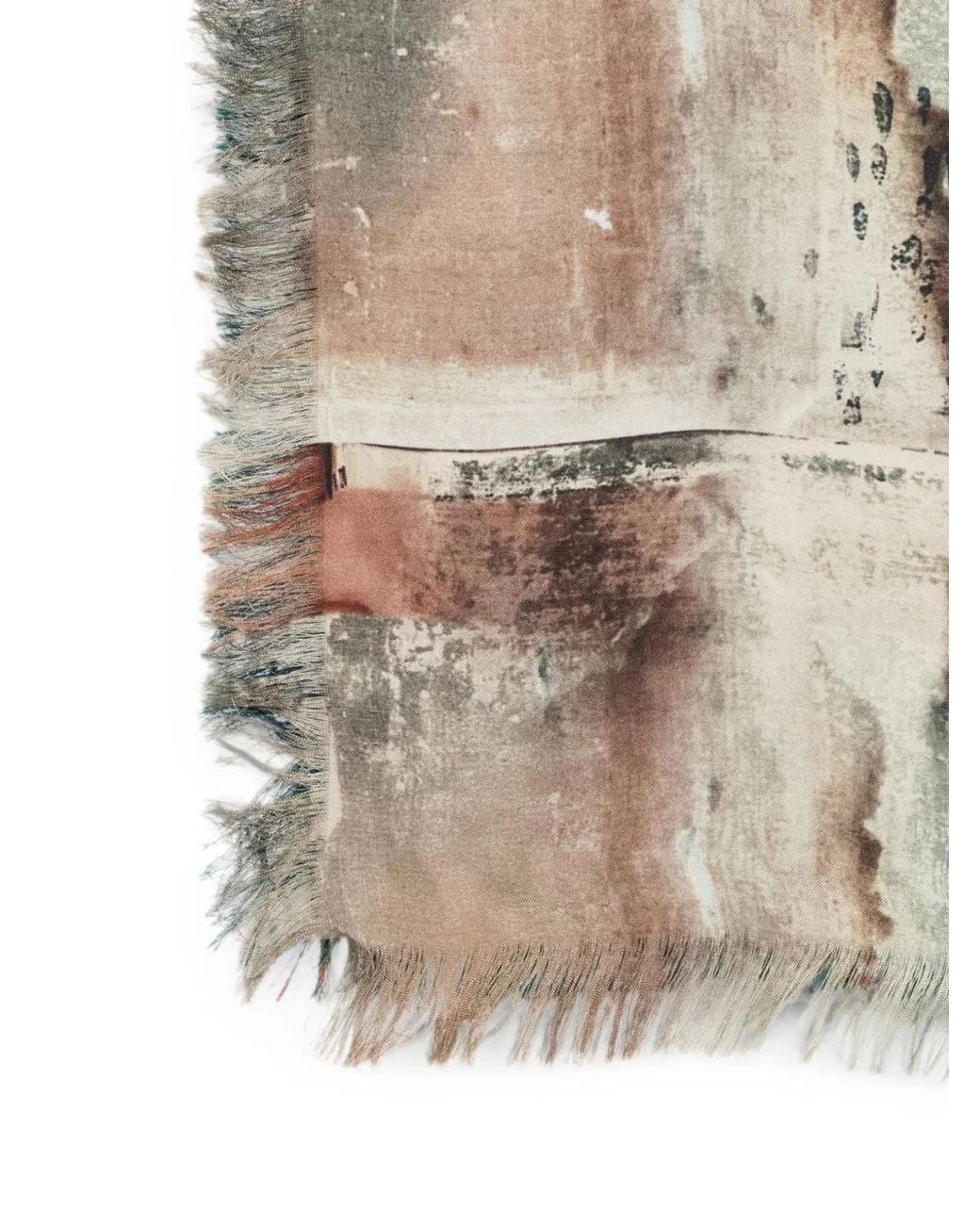 Pierre Louis Mascia Natural Printed Silk Scarf