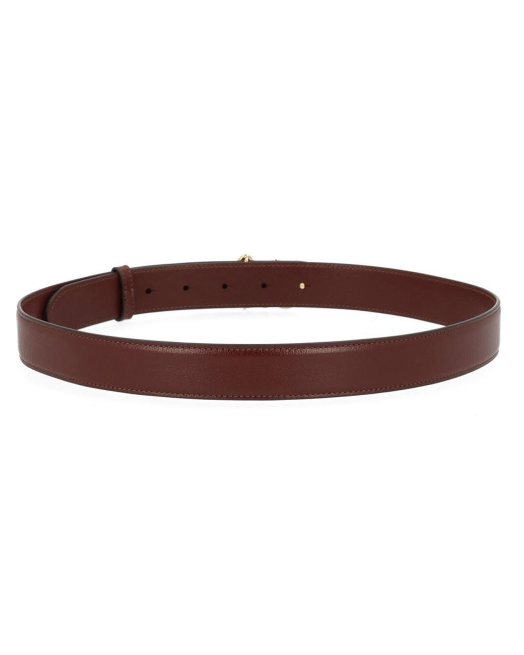 Chloé Brown Iconic Grained Leather Belt