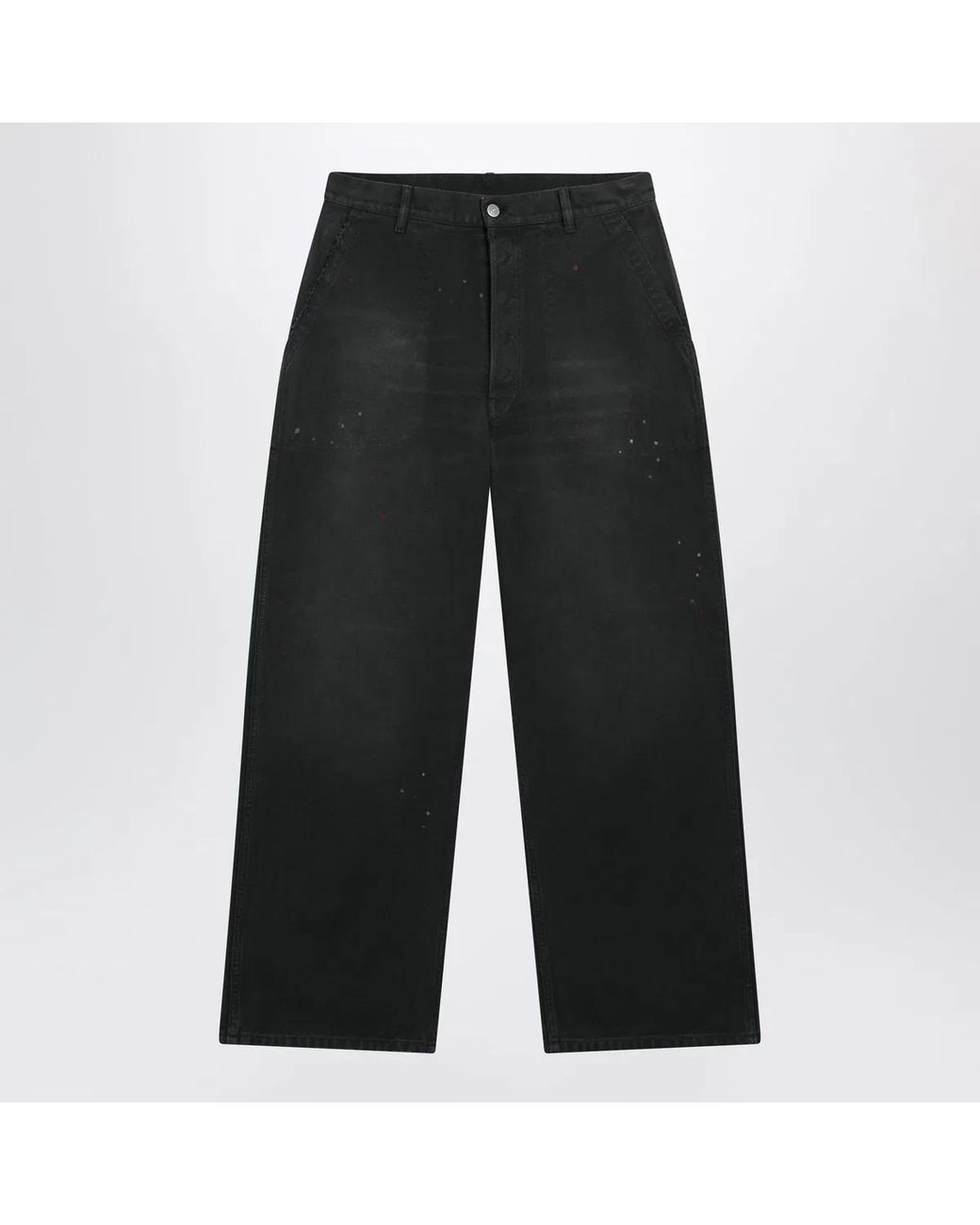 Maison Margiela Black Doubledyed Work Trousers for men