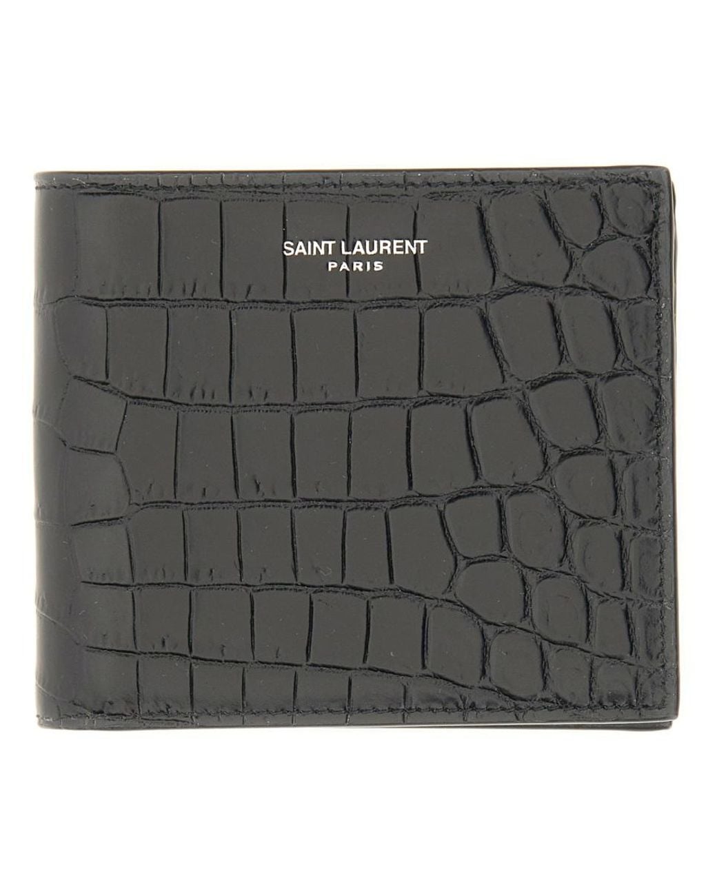 Saint Laurent Gray Bifold Wallet