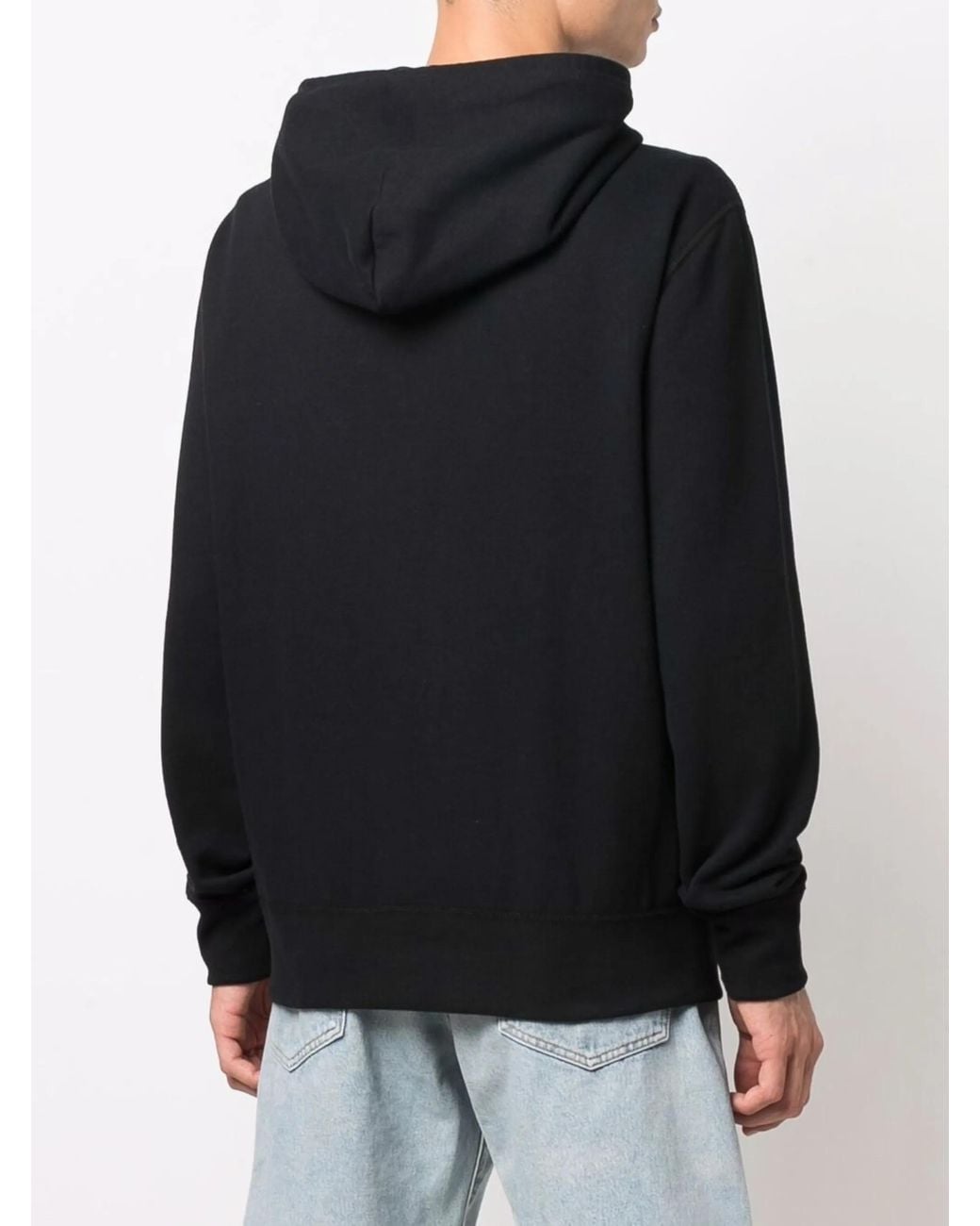 Polo Ralph Lauren Black Cotton-Blend Zip Hoodie for men