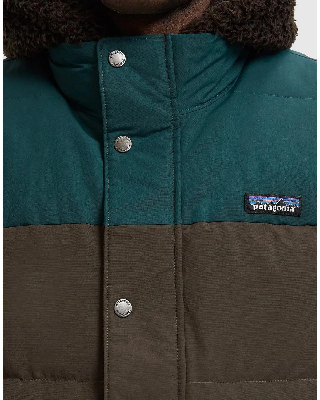 Patagonia Green Downdrift Logo Vest for men