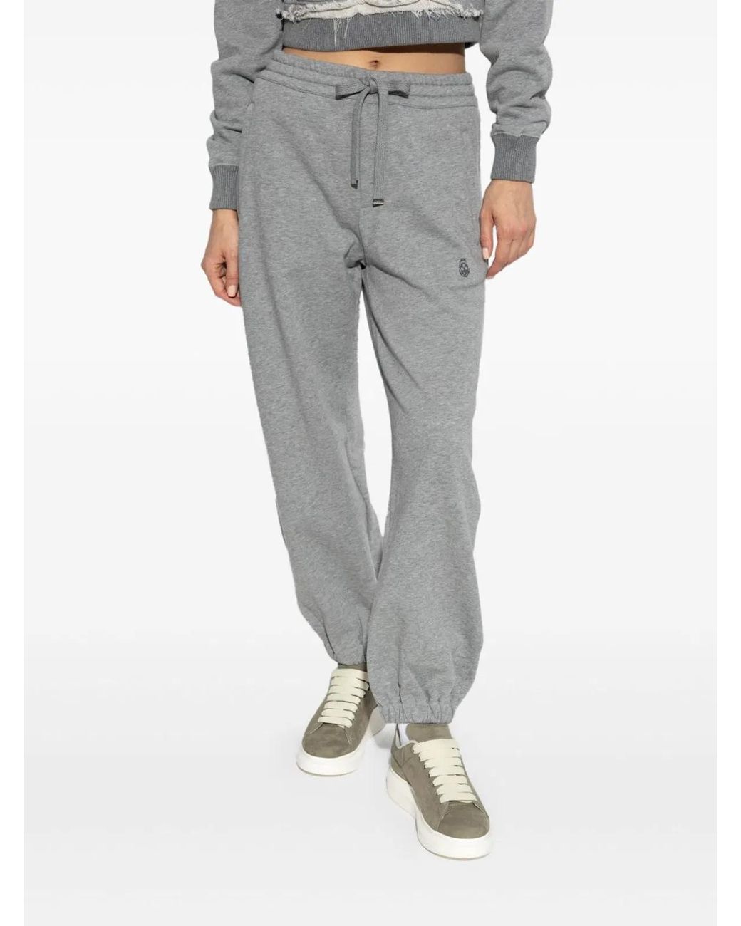 McQueen Gray Cotton Trousers