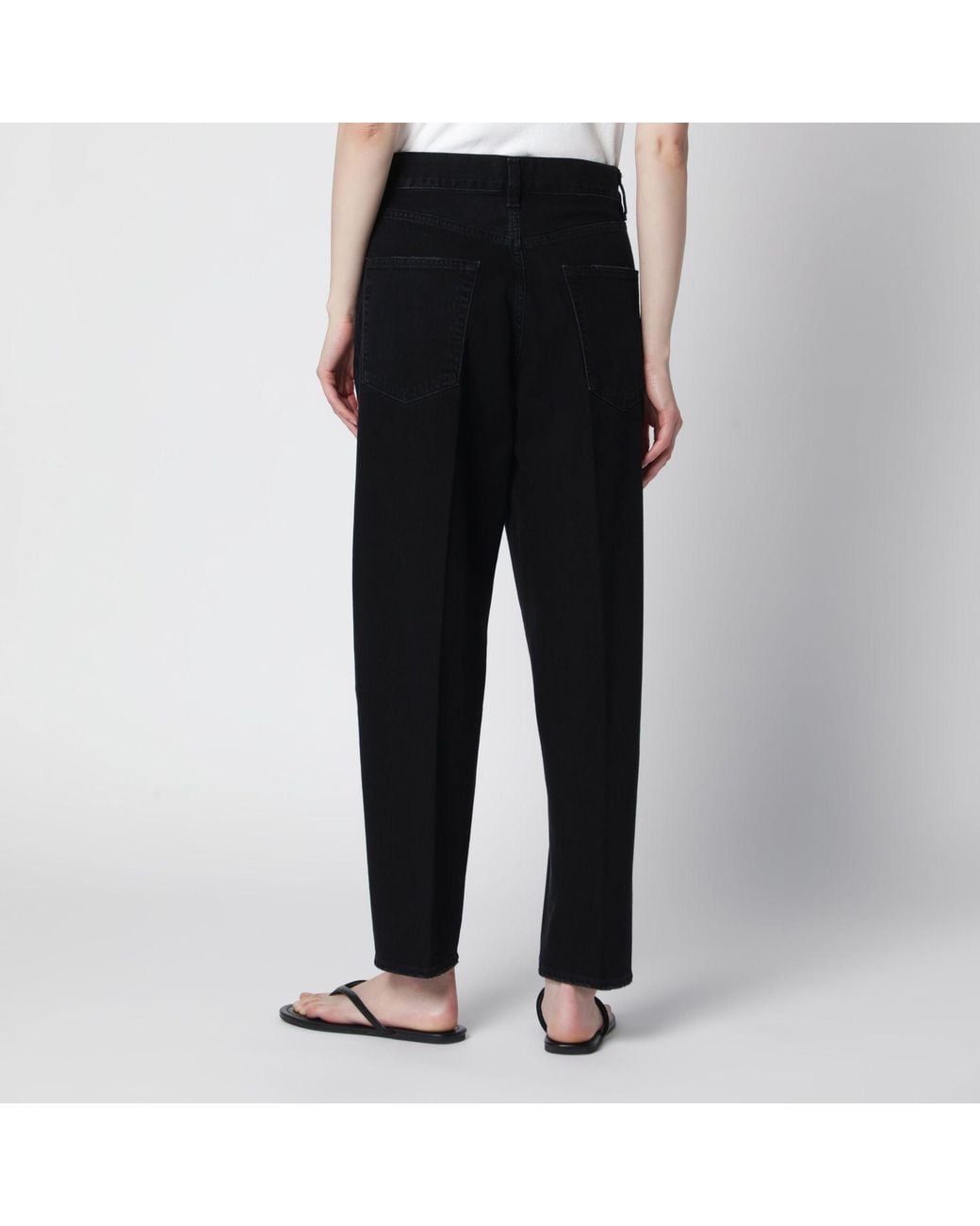 Agolde Black 80's High-Rise Jeans
