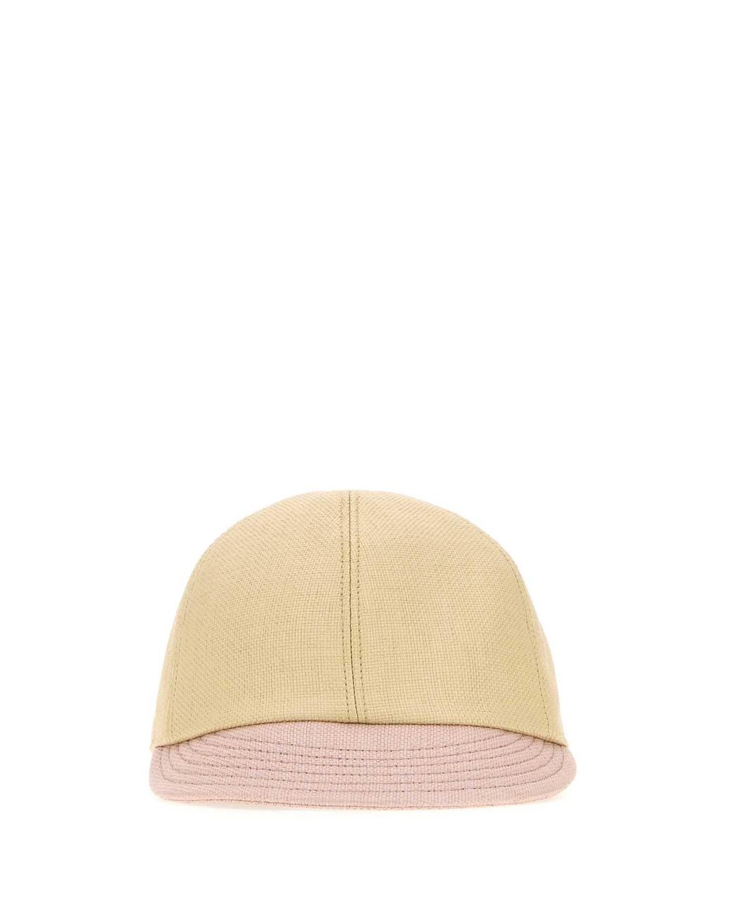 Prada Natural Canvas Baseball Cap