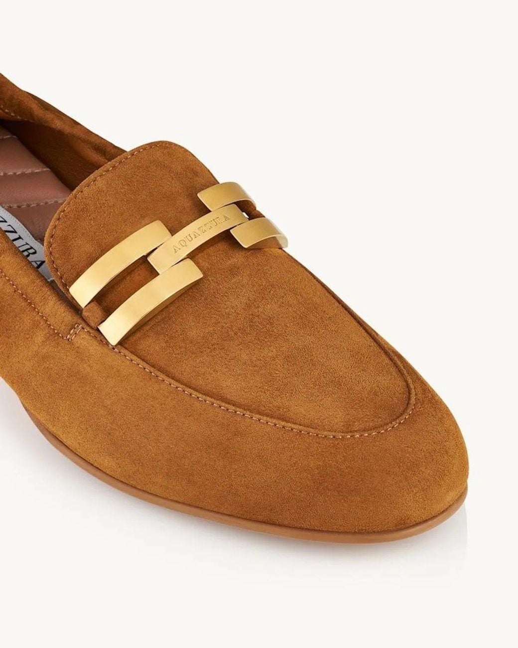 Aquazzura Brown Brandi Soft Mocassin Loafer