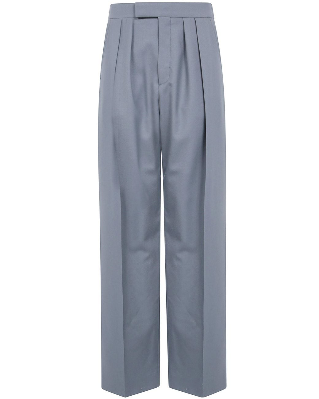 Chloé Blue Tailored Wool Pants