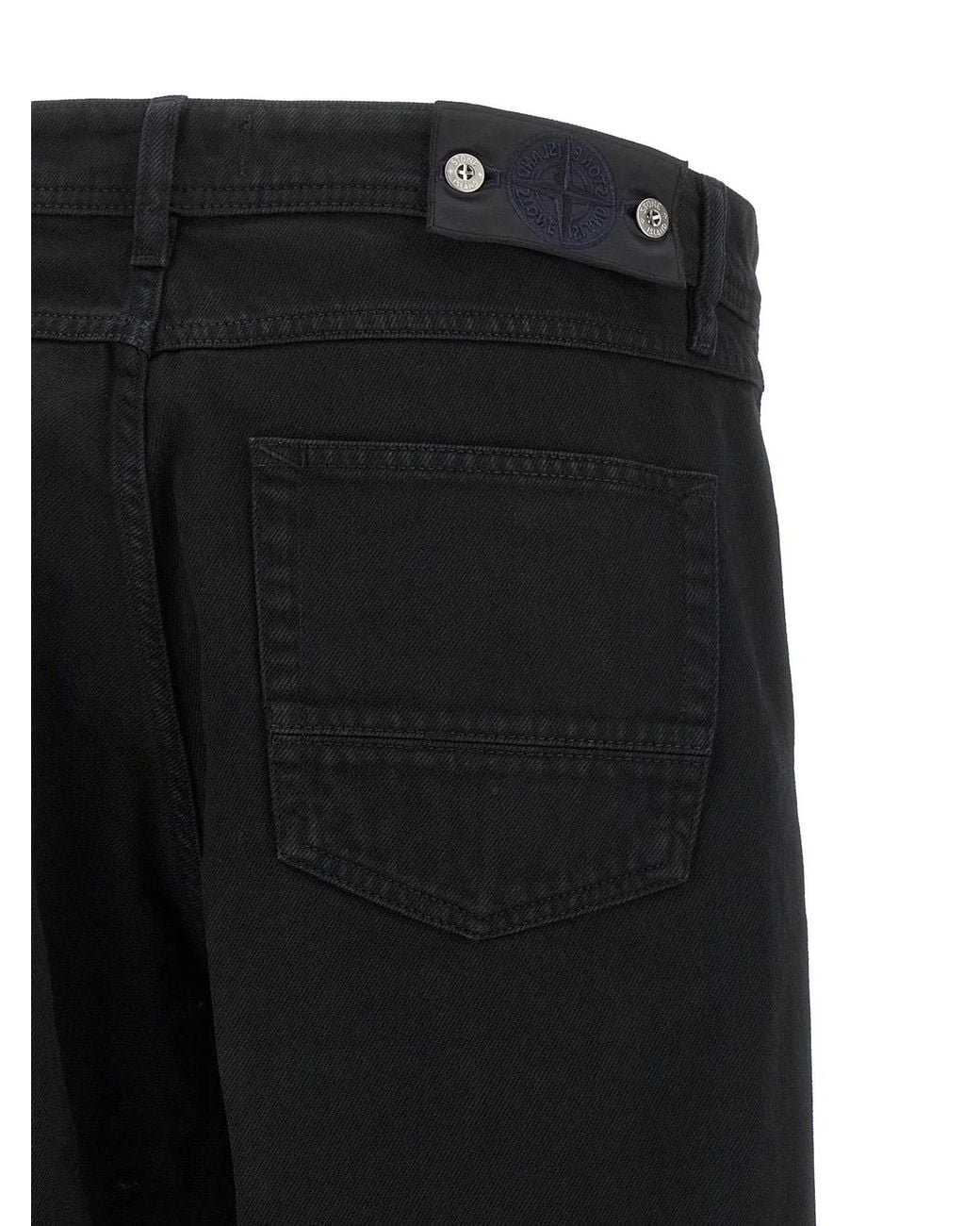 Stone Island Black 'J100005' Jeans for men