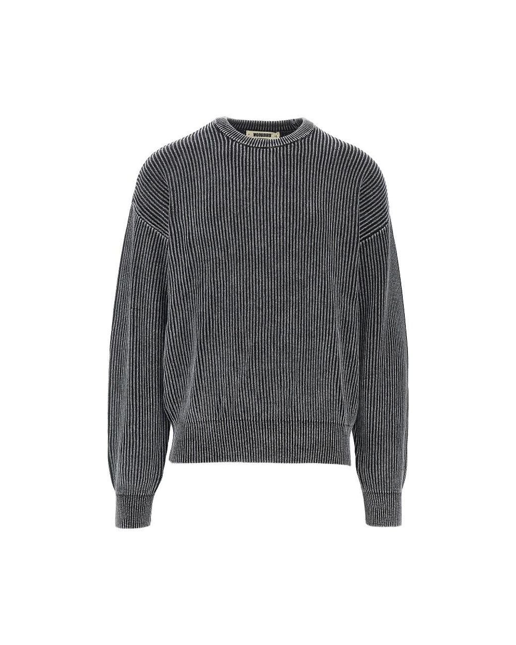 Woodbird Gray Wbsake Cotton Sweater for men