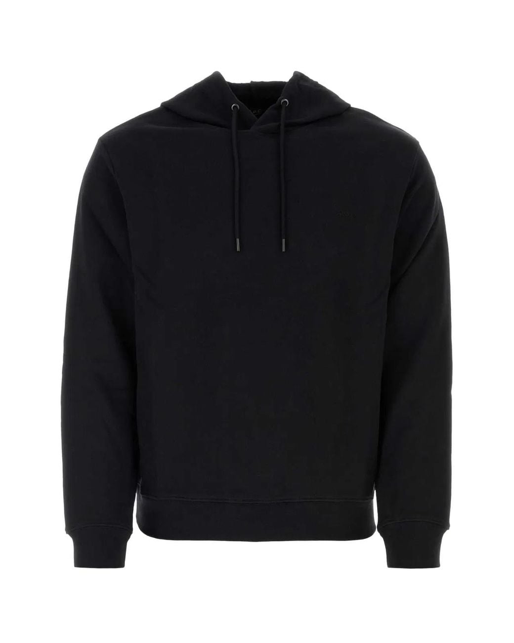 A.P.C. Black Cotton Sweatshirt for men