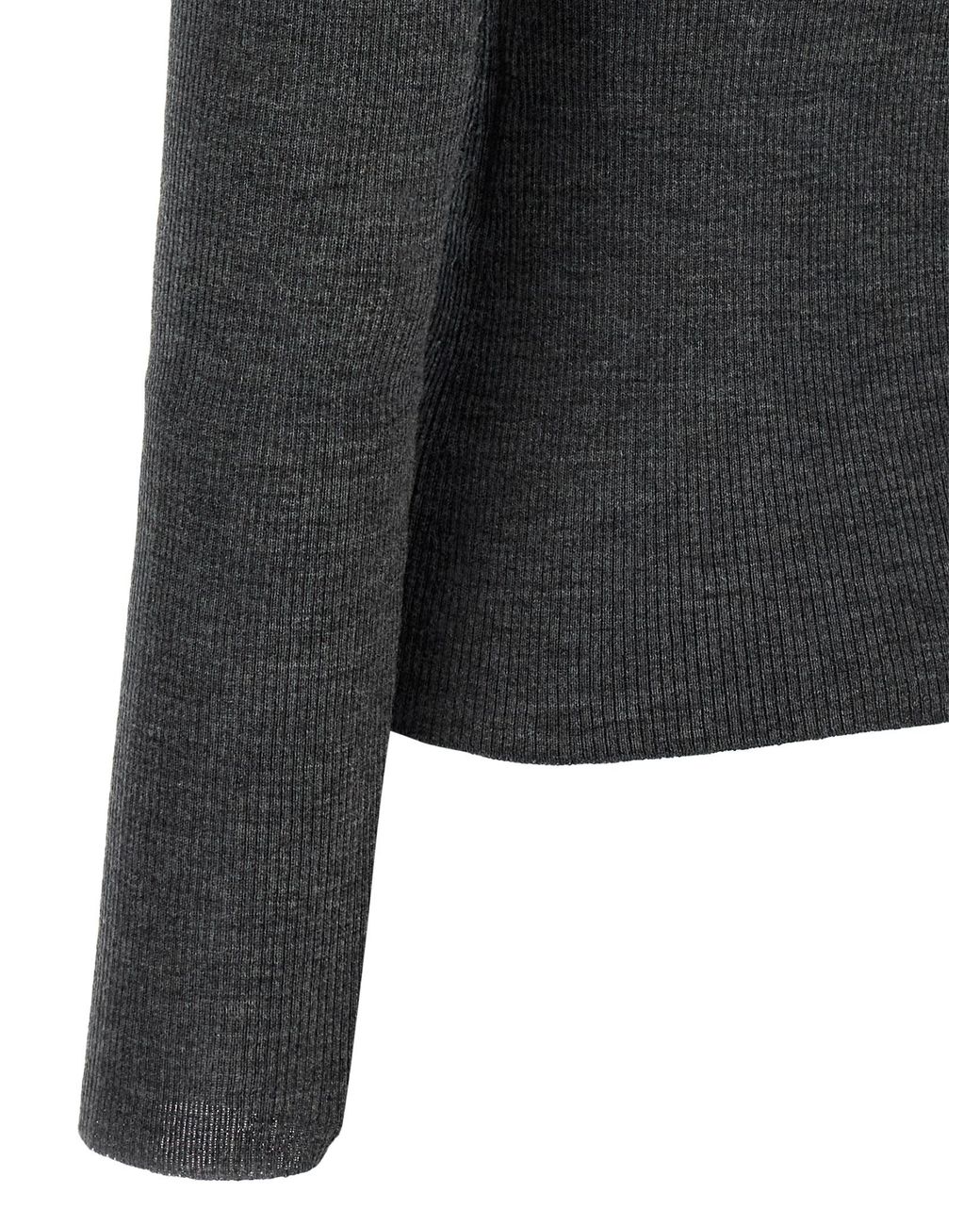 Max Mara Black 'Cavallo' Turtleneck Sweater