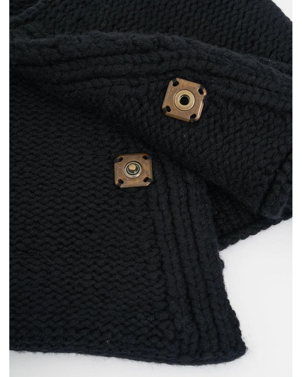 DEVOA Black Cashmere Neck Warmer for men